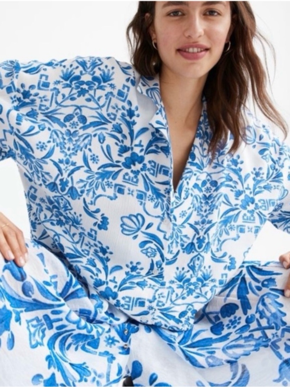 H&M • Resort Style Floral Button-Up NWT